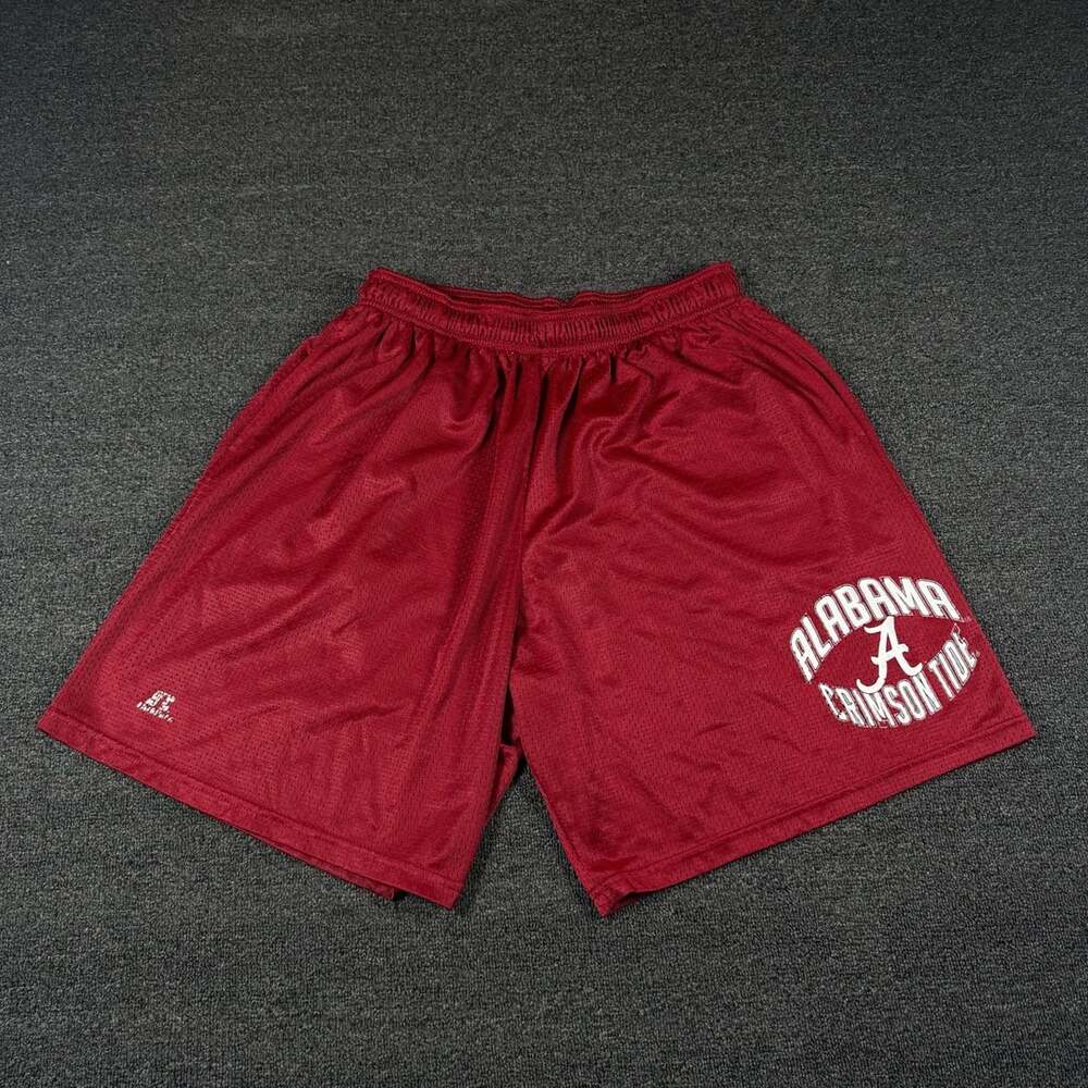Y2K Russell Athletic Alabama Crimson Tide Mesh Athletic Shorts XL Red